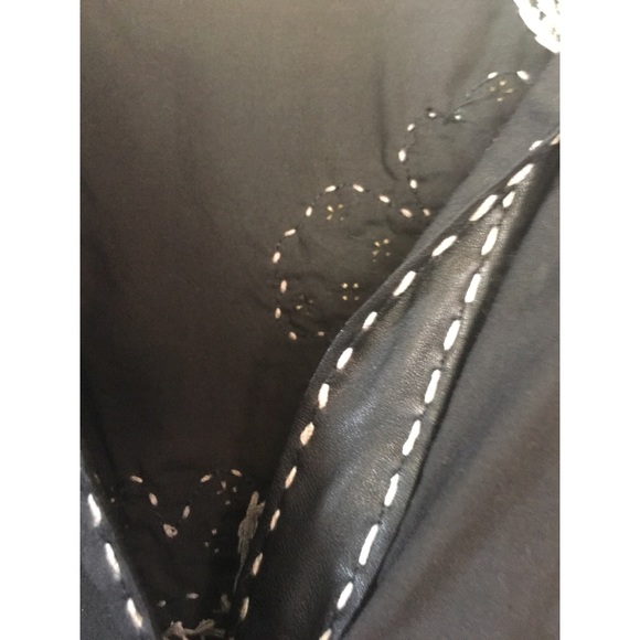 Cute Soul Revival leather trimmed button up top - Picture 2 of 3